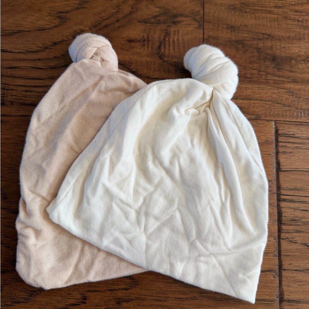 Lou Lou & Company Cream and Tan Kids Hats